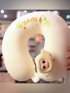Cute Samuel U Shaped Creamy / yellow Travel
Neck Pillow - PREORDER ITEM